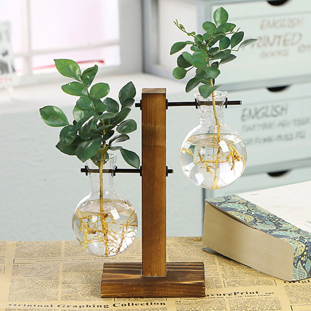 Wooden Vase Propagation Stand