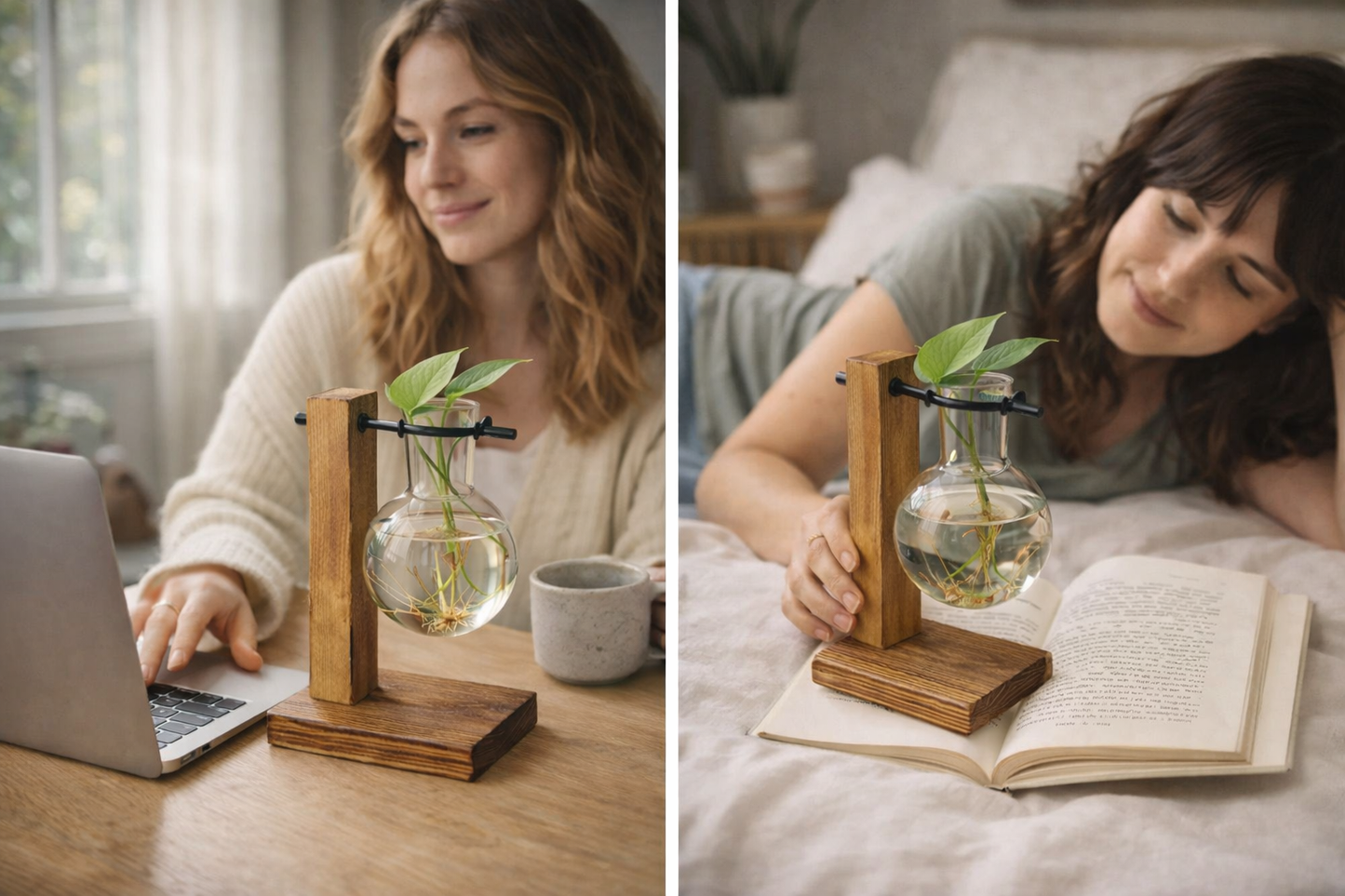 Wooden Vase Propagation Stand