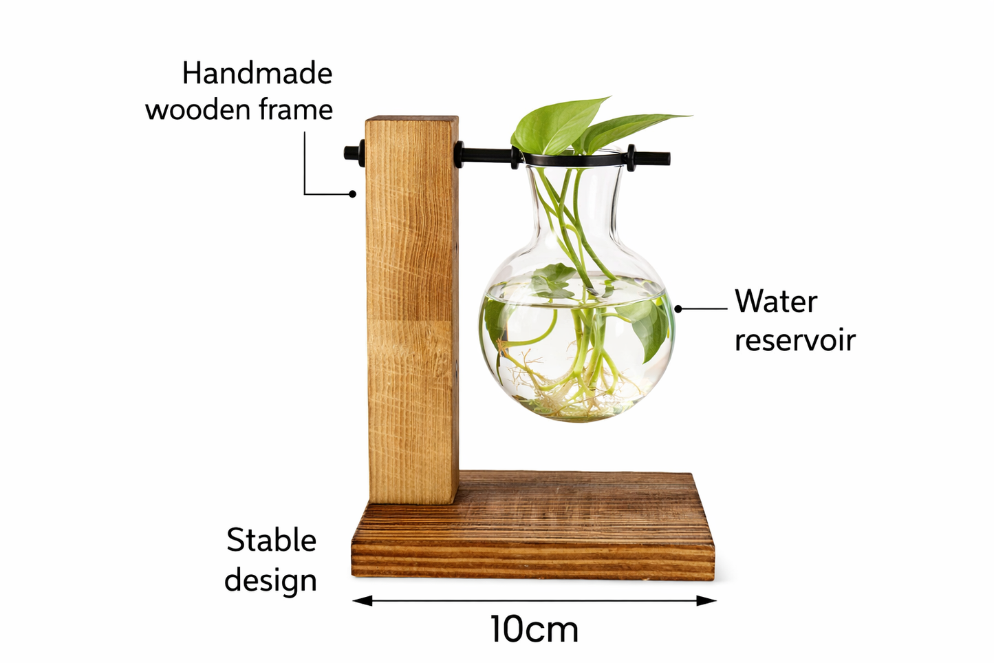 Wooden Vase Propagation Stand
