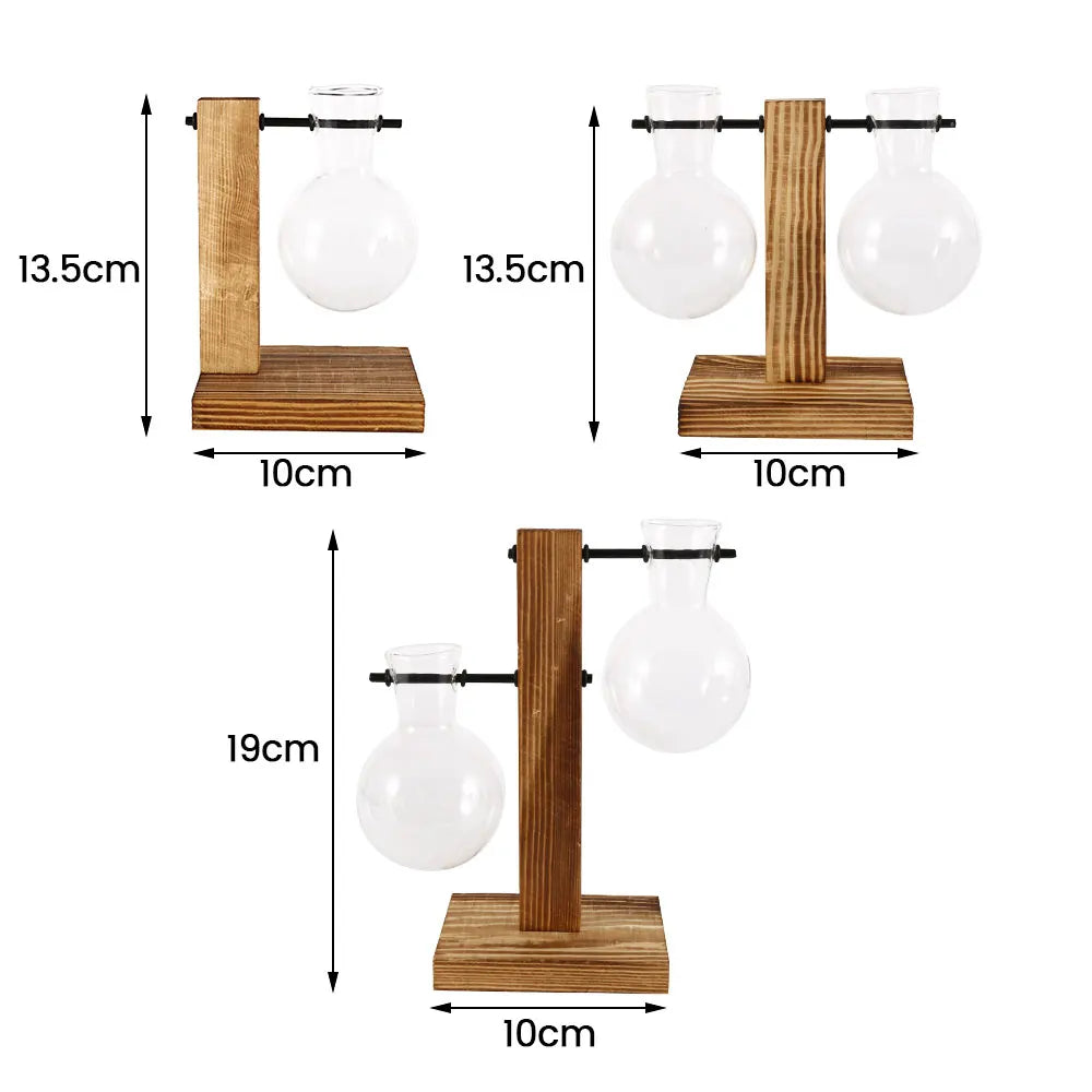 Wooden Vase Propagation Stand